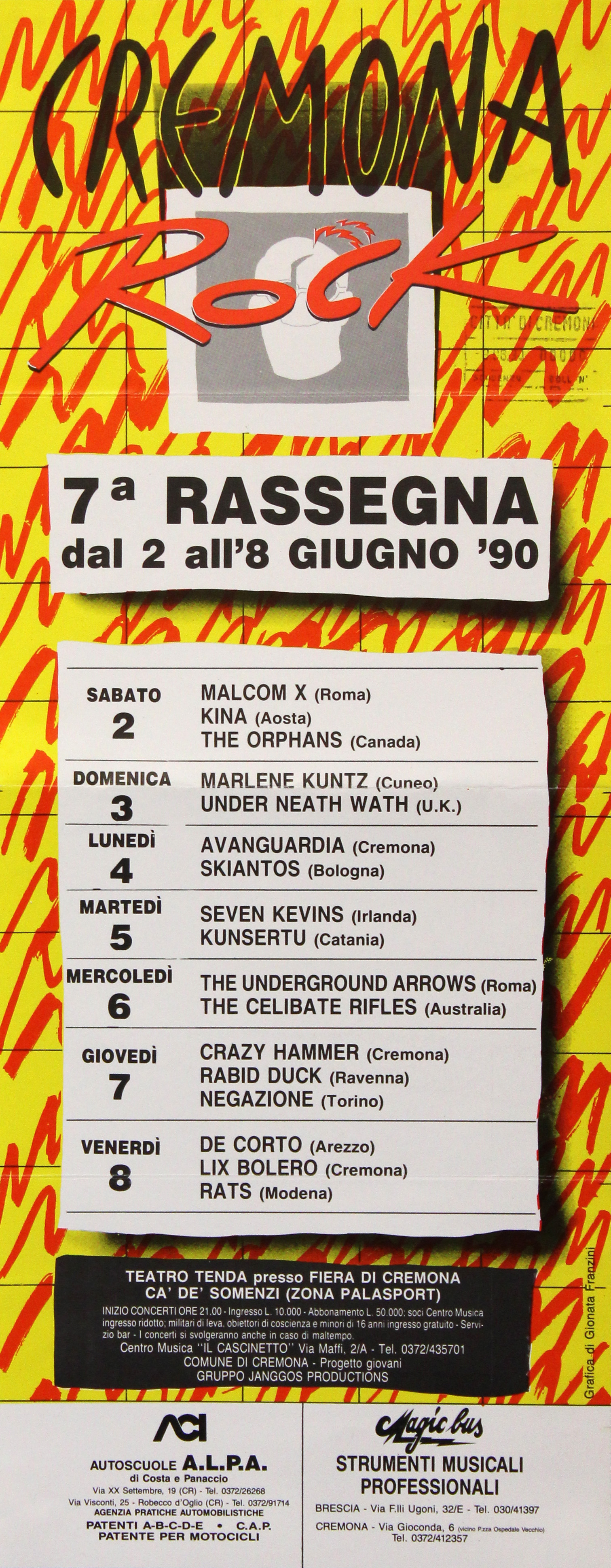 Cremona Rock 1990 - Locandina