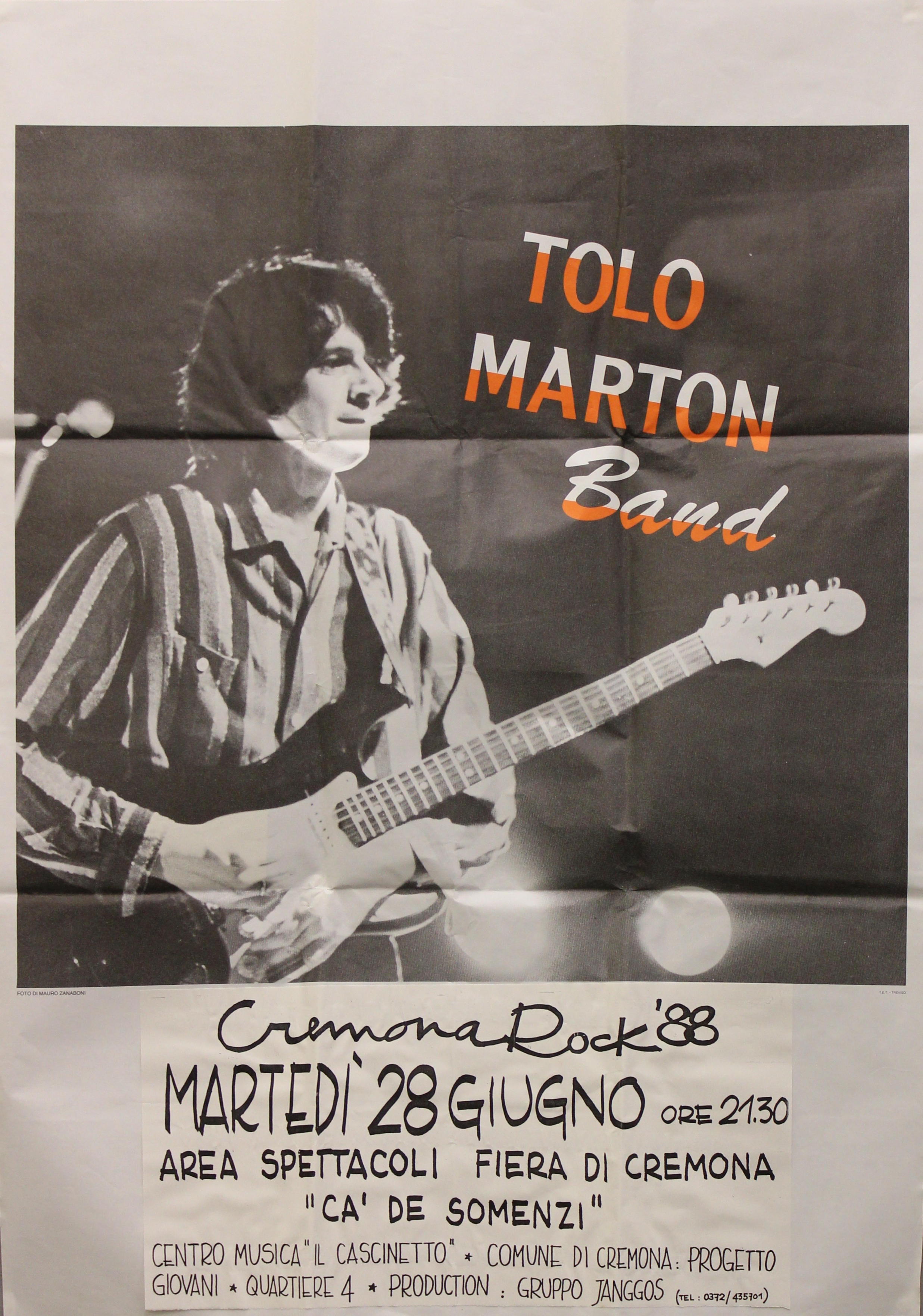 Cremona Rock 1988 - Concerto Tolo Marton